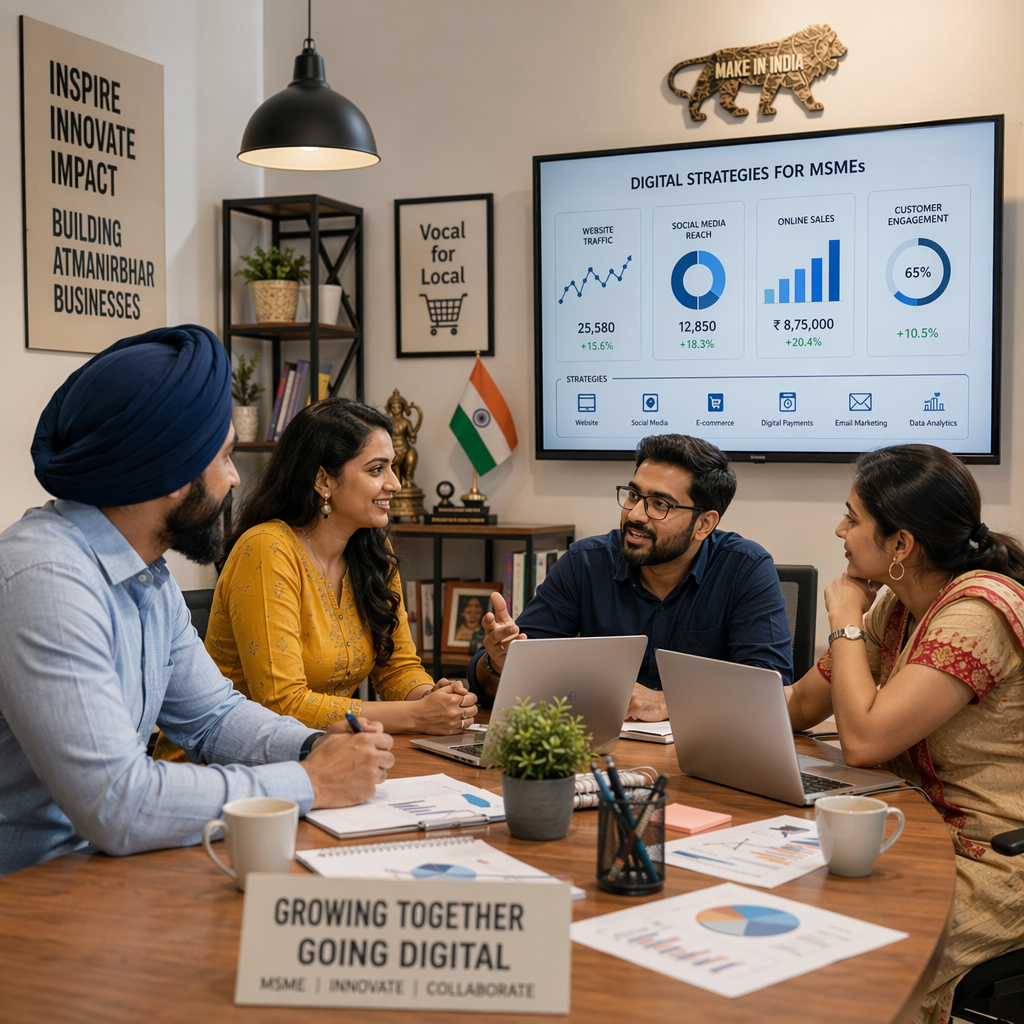 MSME owners discussing digital strategies